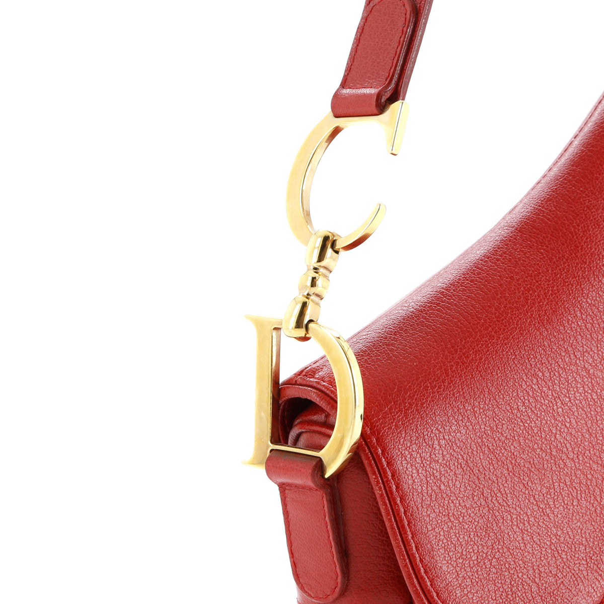 Saddle Handbag Leather Medium
