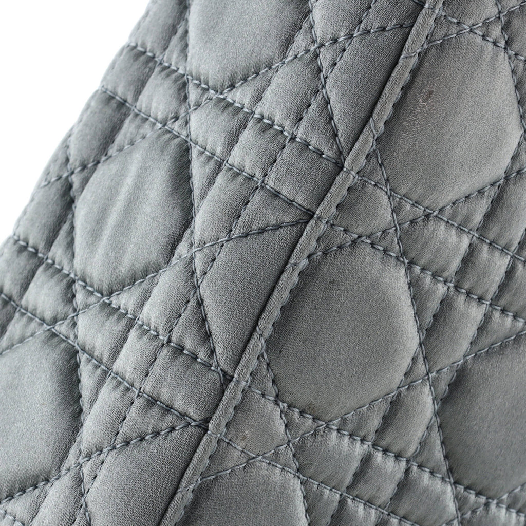 My ABCDior Lady Dior Bag Cannage Quilt Satin with Crystal Charms