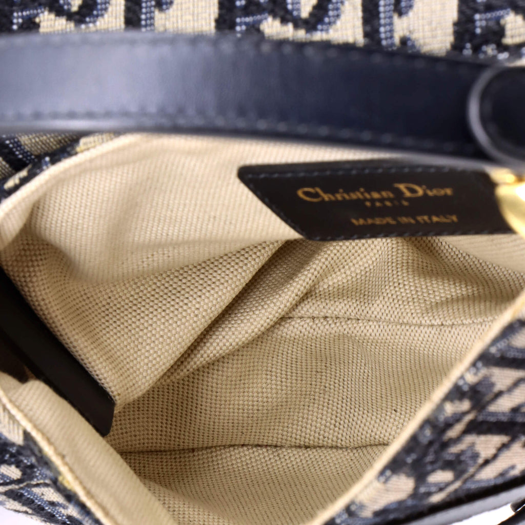Saddle Handbag Oblique Canvas Mini