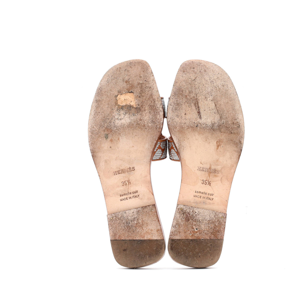 Women's Oran Sandals Embroidered Leather