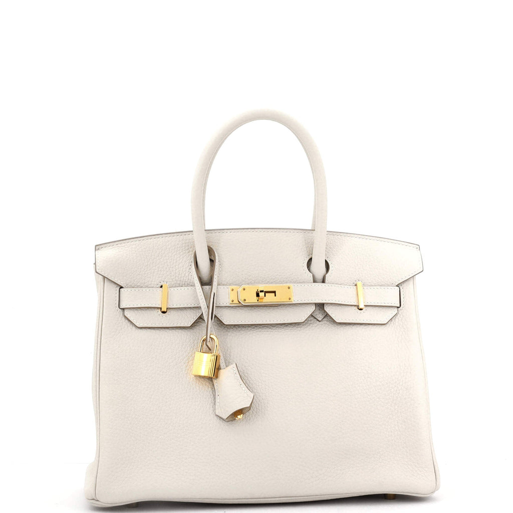 Birkin Handbag Light Togo with Gold Hardware 30