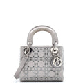 Lady Dior Bag Crystal Embellished Cannage Quilt Satin Mini