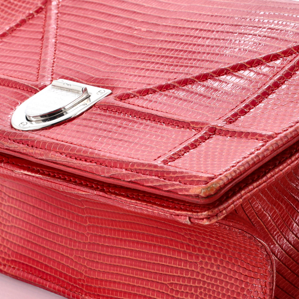 Diorama Flap Bag Lizard Small