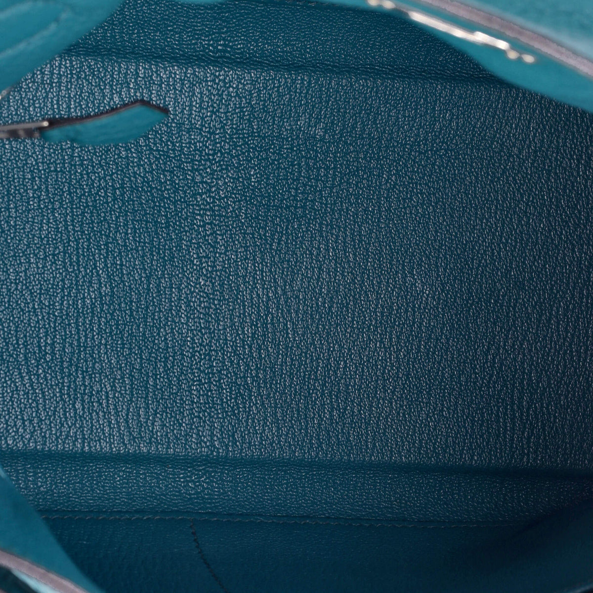 Kelly Handbag Bleu Izmir Clemence with Palladium Hardware 28