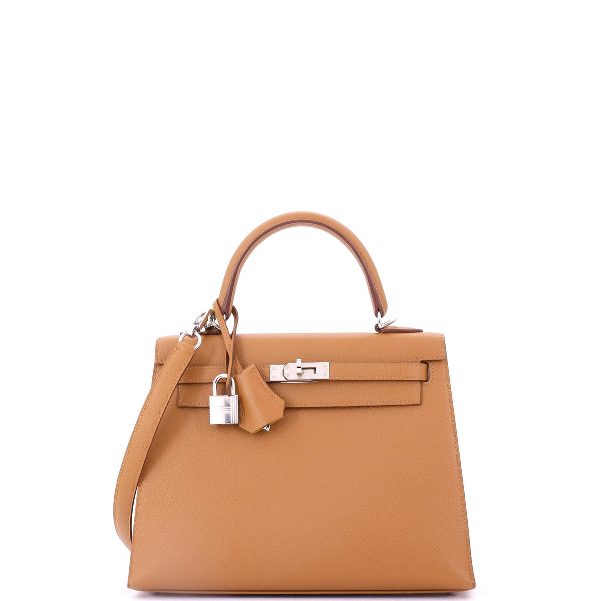 Kelly Handbag Verso Epsom with Palladium Hardware 25