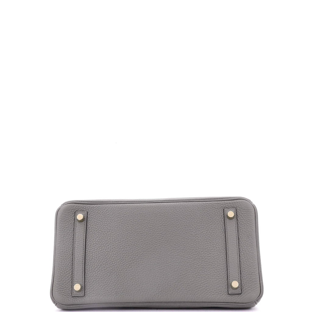Birkin Handbag Grey Togo with Gold Hardware 30