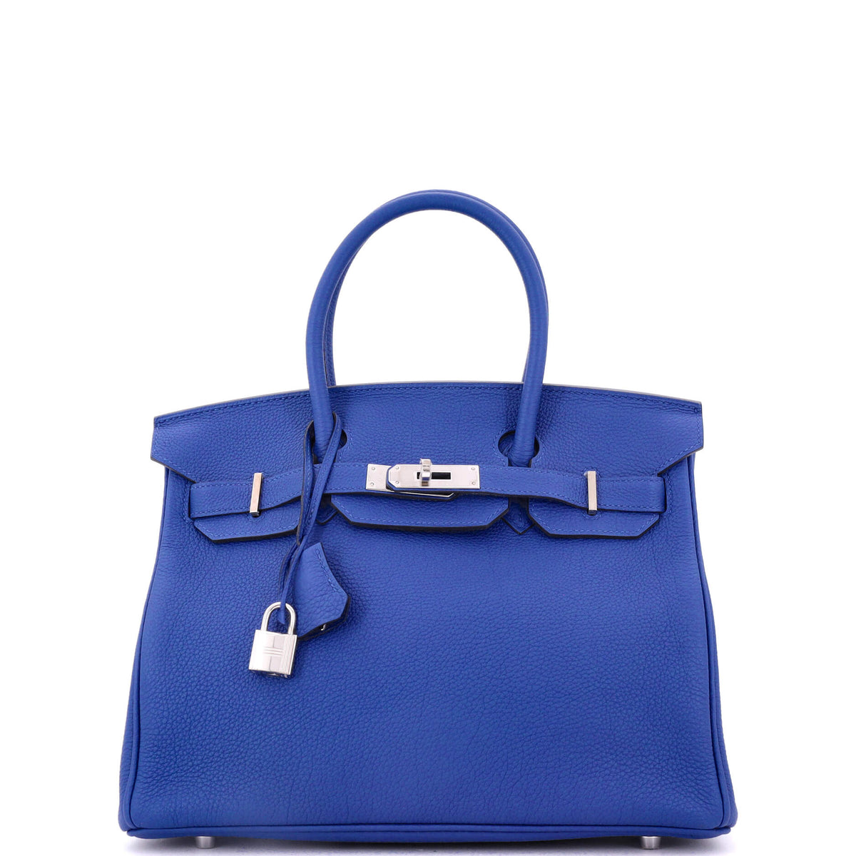 Birkin Handbag Bleu Royal Togo with Palladium Hardware 30