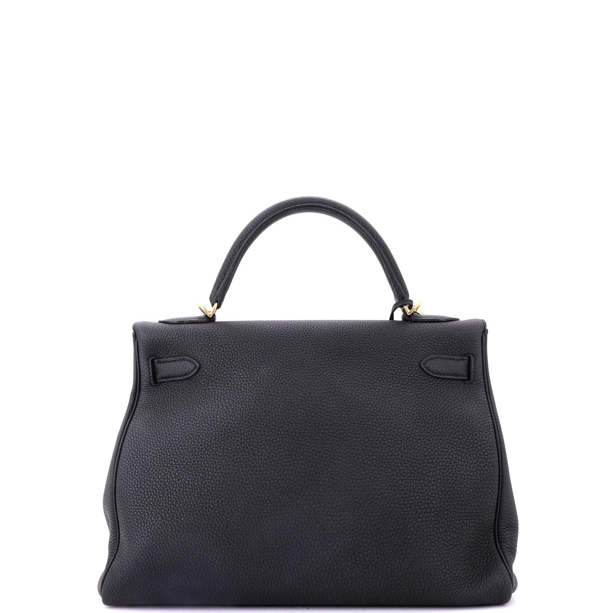 Kelly Handbag Noir Togo with Gold Hardware 32