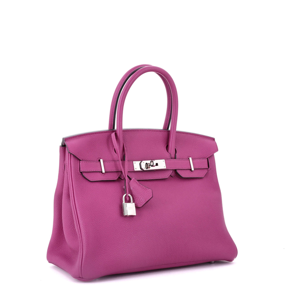 Birkin Handbag Rose Pourpre Togo with Palladium Hardware 30