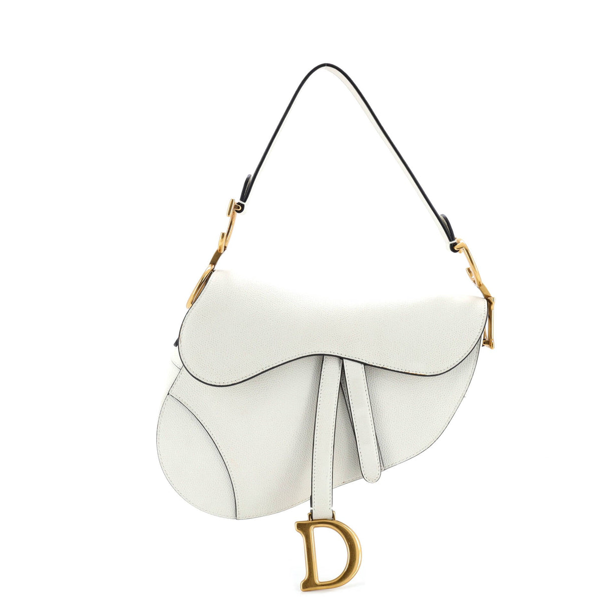 Saddle Handbag Leather Medium