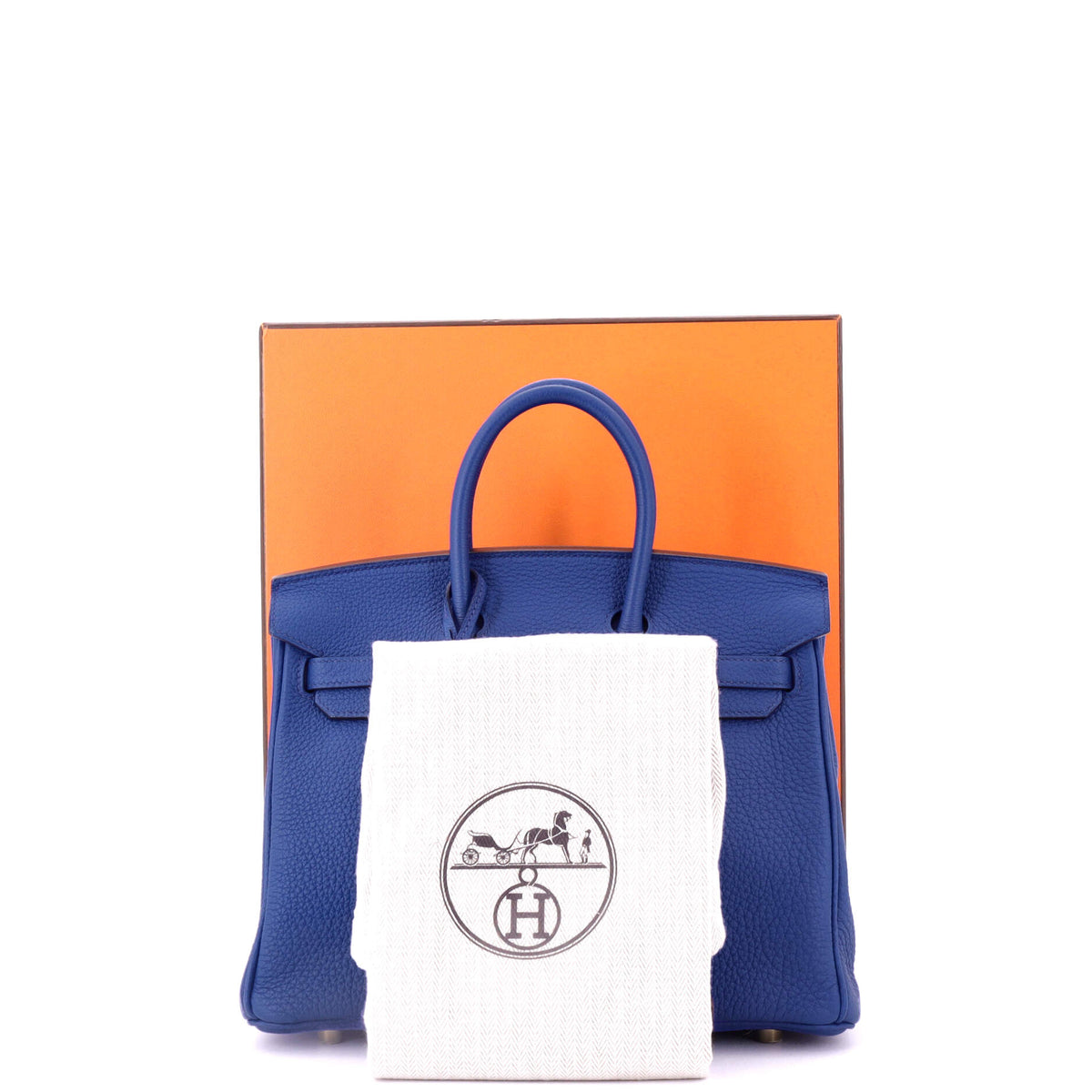 Birkin Handbag Bleu Royal Togo with Gold Hardware 25