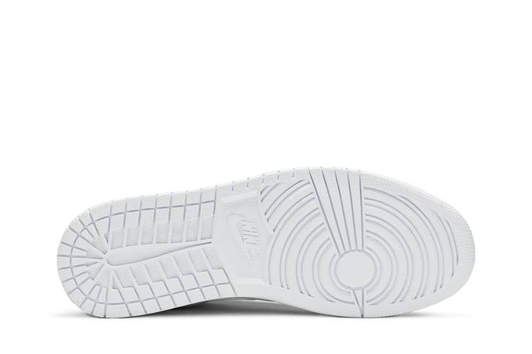 Jordan 1 Low Triple White Tumbled Leather