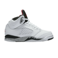 Jordan 5 Retro White Black Matte Silver University Red (PS)