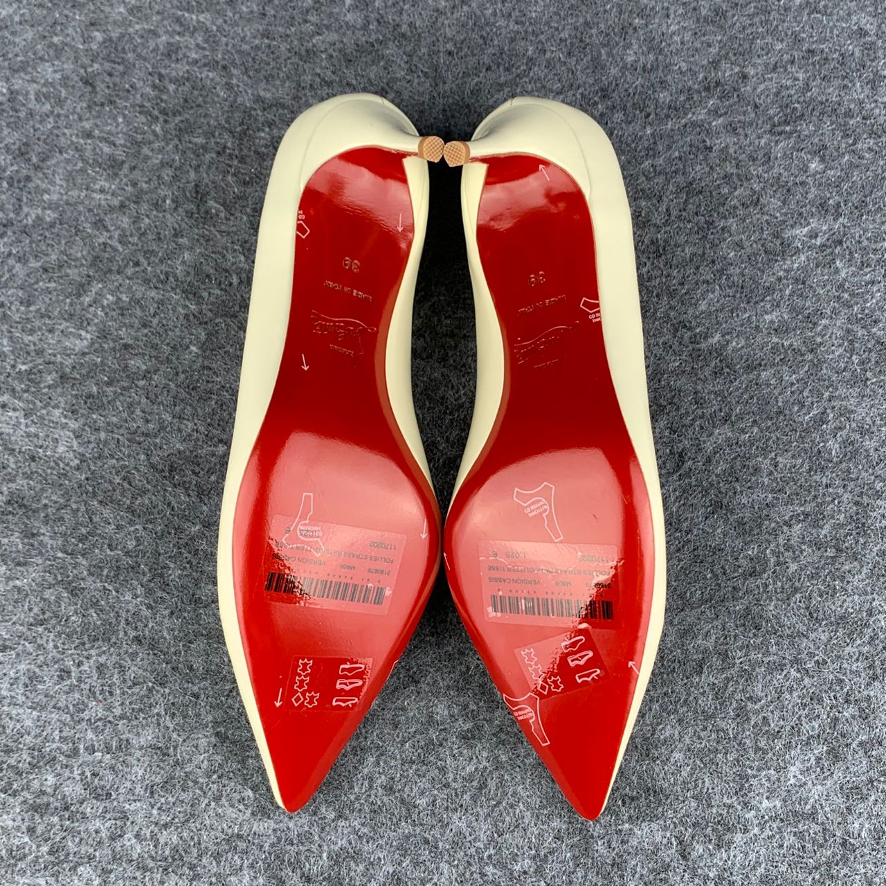 Christian Louboutin So Kate Pump  ‘White’ Patent Leather'