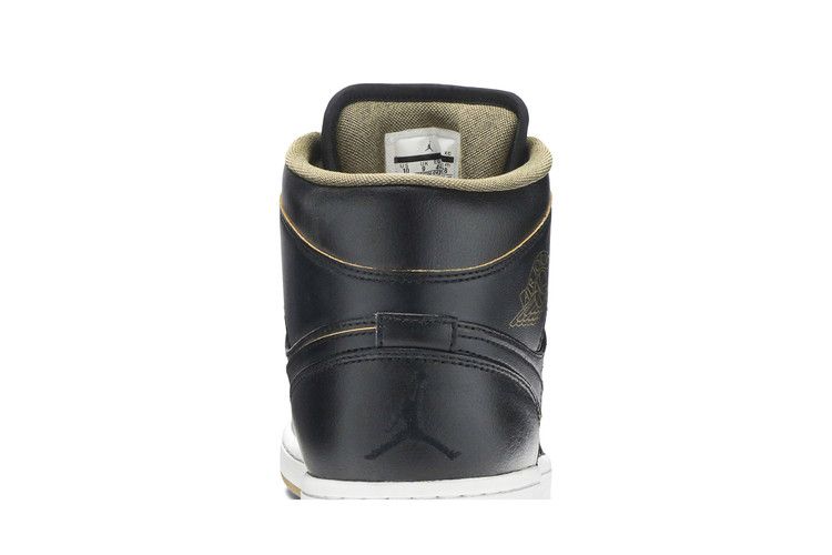 Jordan 1 Retro Mid Black Metallic Gold