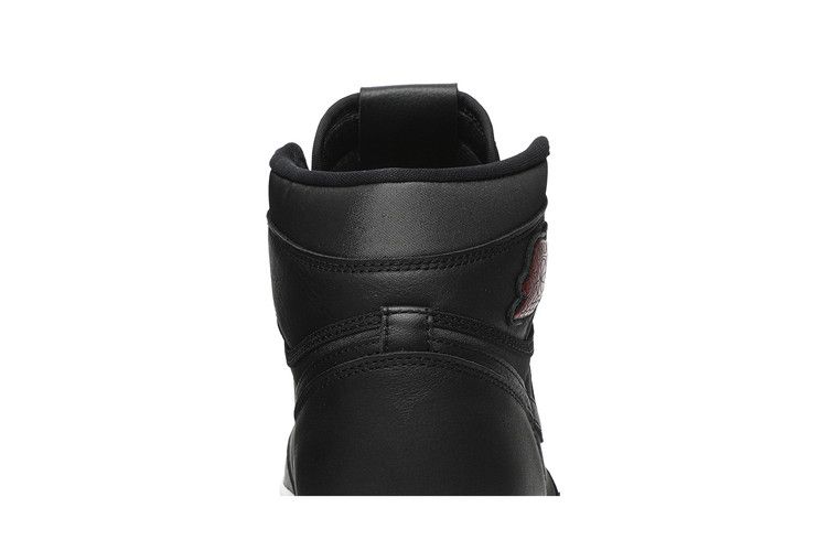 Jordan 1 Retro High Black Satin Gym Red
