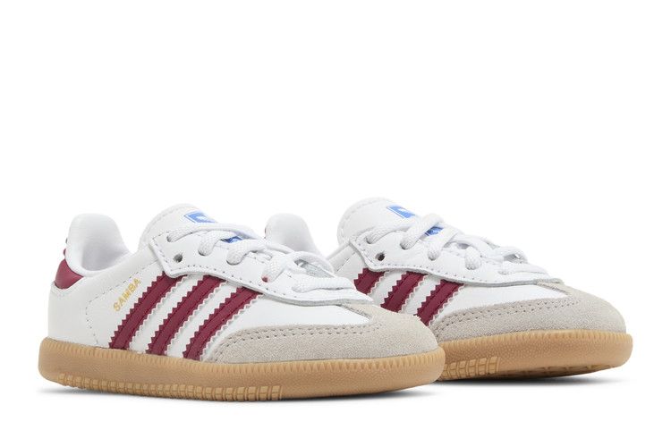 adidas Samba OG Cloud White Collegiate Burgundy Gum (TD)