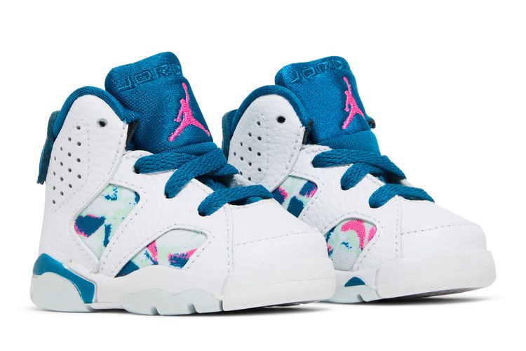 Jordan 6 Retro White Laser Fuchsia Green Abyss (TD)