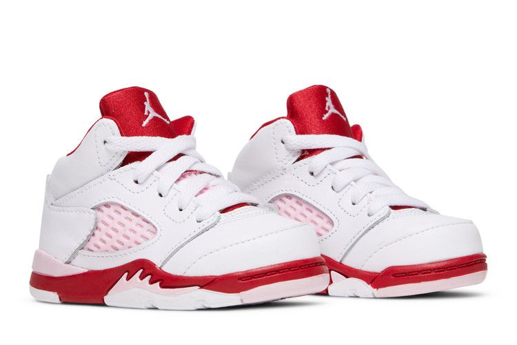 Jordan 5 Retro White Pink Red (TD)
