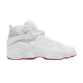 Jordan 6 Rings White Red Sole