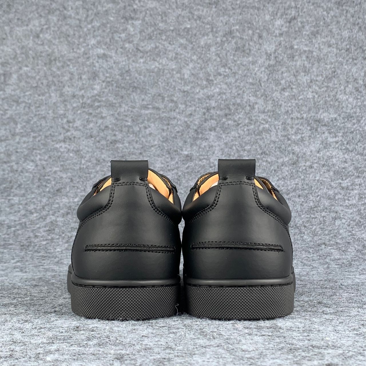 Christian Louboutin Louis Junior Low-Top Sneaker “Black Calfskin”