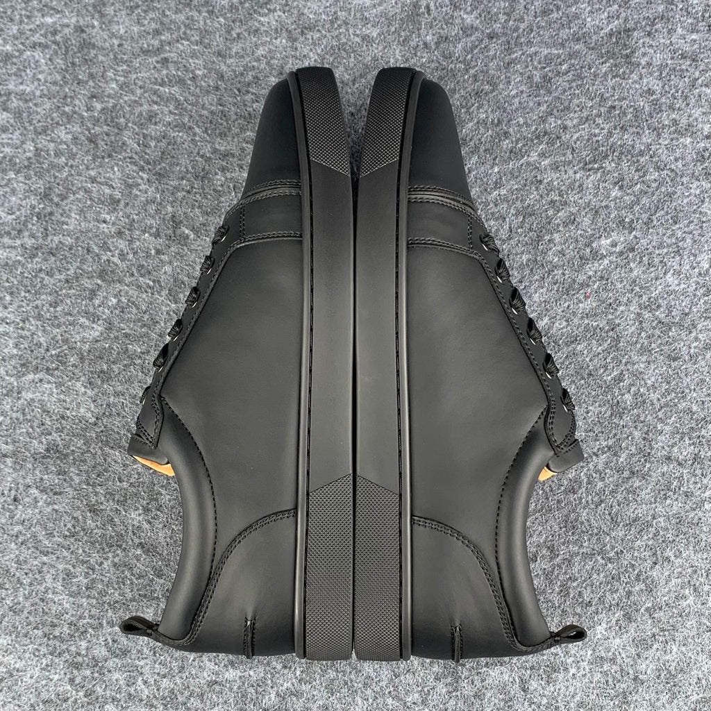 Christian Louboutin Louis Junior Low-Top Sneaker “Black Calfskin”