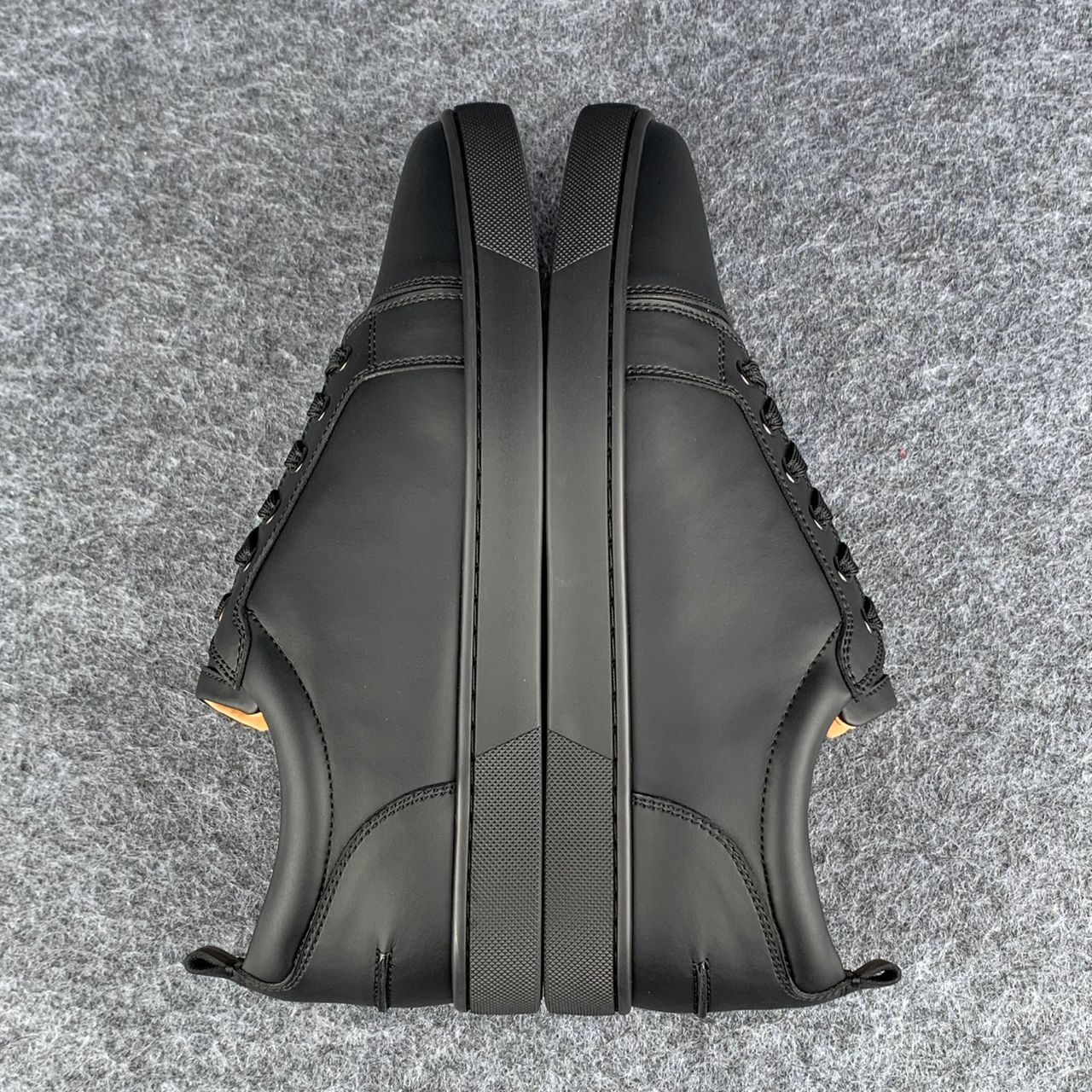 Christian Louboutin Louis Junior Low-Top Sneaker “Black Calfskin”