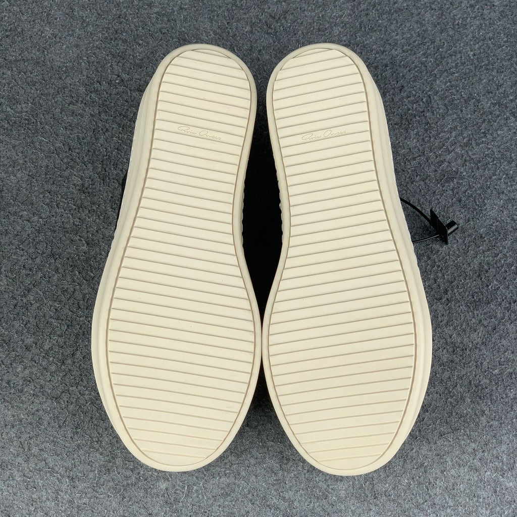 Rick Owens DRKSHDW Fogachine Cotton Megalace Low 'Black Milk'