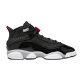 Jordan 6 Rings Black White Metallic Silver Fire Red (GS)