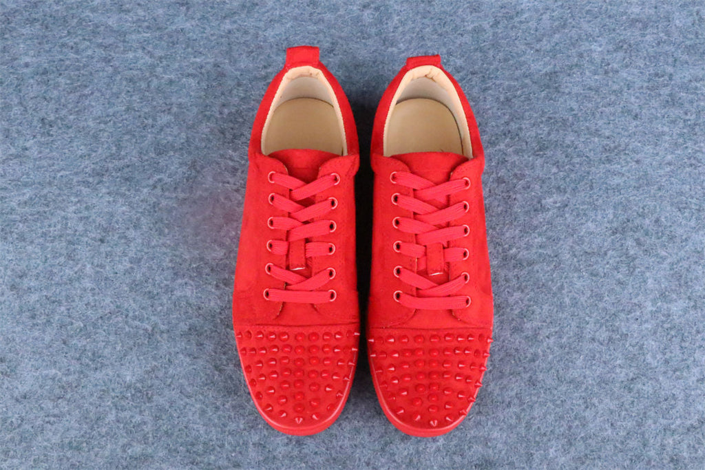 Christian Louboutin Louis Junior Spikes Flat 'Rougissime'