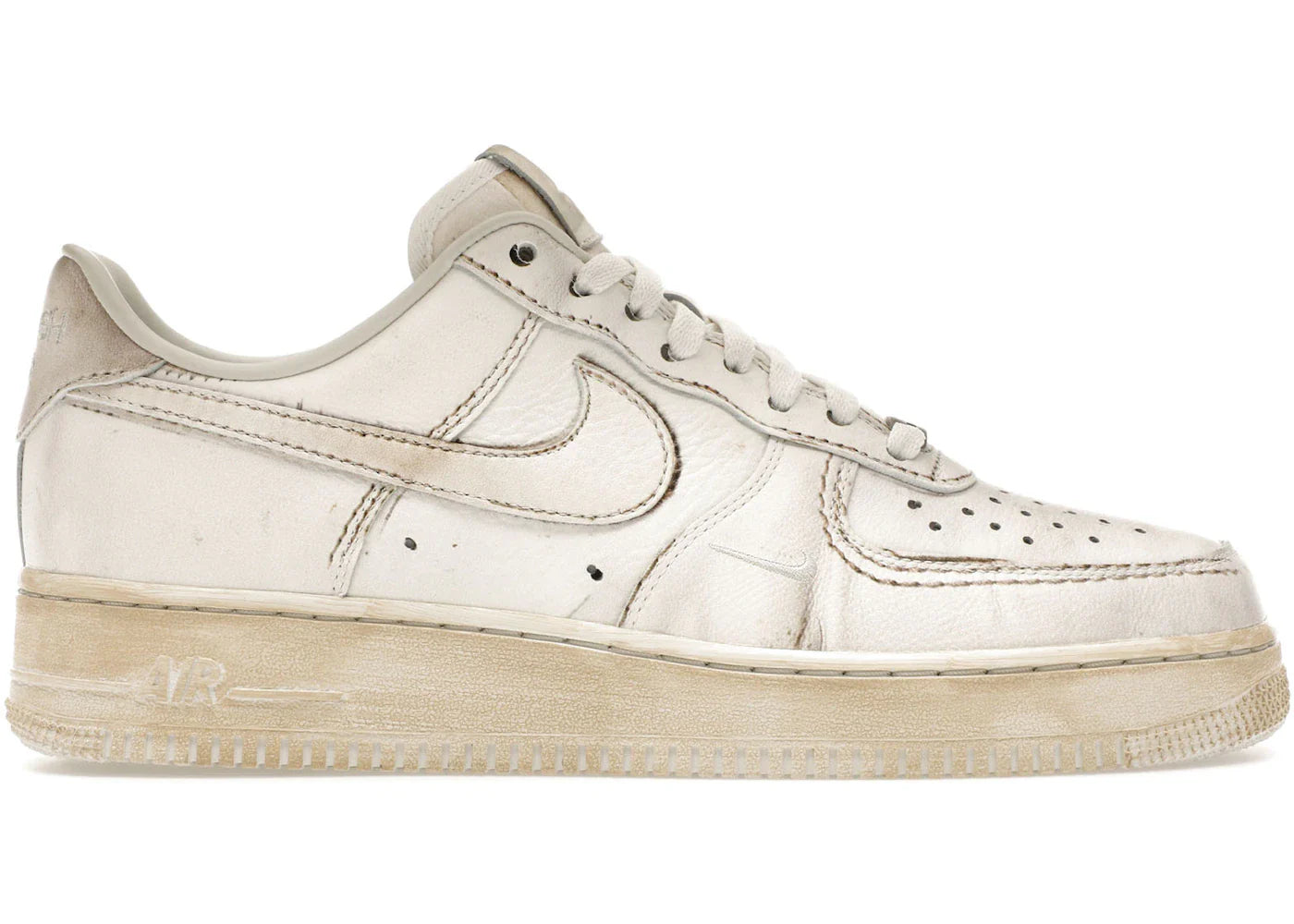 Nike Air Force 1 Low .SWOOSH Dirty Triple White