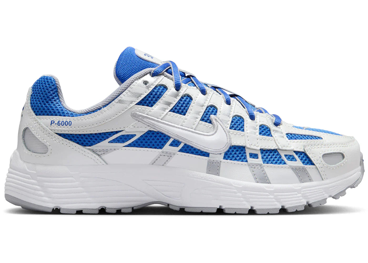 Nike P-6000 Hyper Royal Summit White Metallic Silver White (GS)