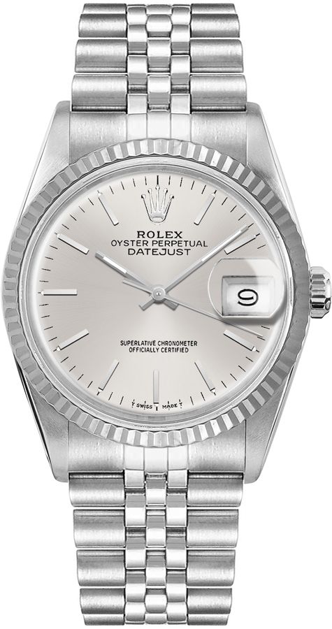Rolex Datejust 36 Silver Dial Unisex Watch 16014