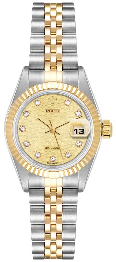 Rolex Lady-Datejust 26 Jubilee Champagne Dial Women's Watch 69173