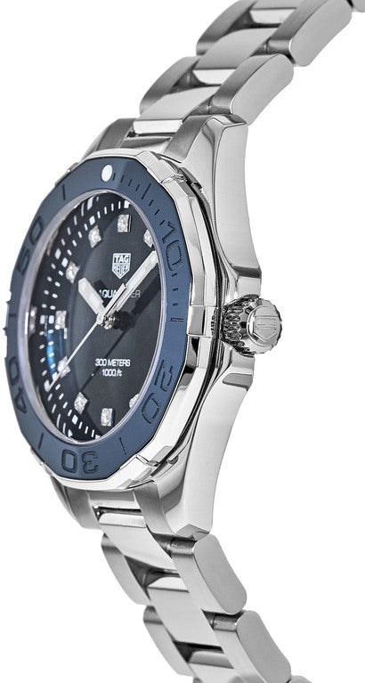 Tag Heuer Aquaracer Pearl Blue & Diamond Ladies Watch WAY131L.BA0748