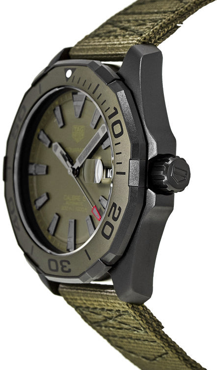 Tag Heuer Aquaracer Automatic Green Dial Men's Sports Watch WAY208E.FC8222