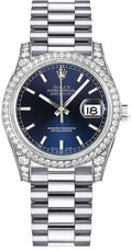 Rolex Datejust 31 Blue Dial White Gold Women's Watch 178159-0067
