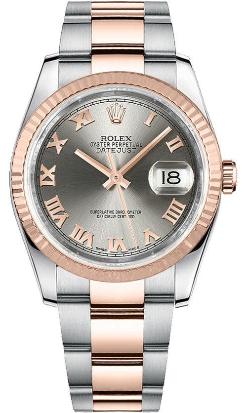 Rolex Datejust 36 Rose Gold & Steel Watch 116231-0069