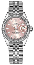 Rolex Lady-Datejust 28 Pink Dial Diamonds Women's Watch 279384RBR-0001