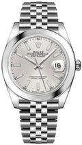 Rolex Datejust 41 Silver Dial Smooth Bezel Men's Watch 126300-0004