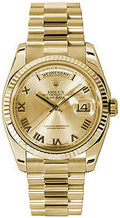 Rolex Day-Date 36 Yellow 18K Gold Watch 118238-0108