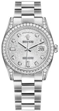 Rolex Day-Date 36 Silver Jubilee Diamond Gold Watch 118389-0122