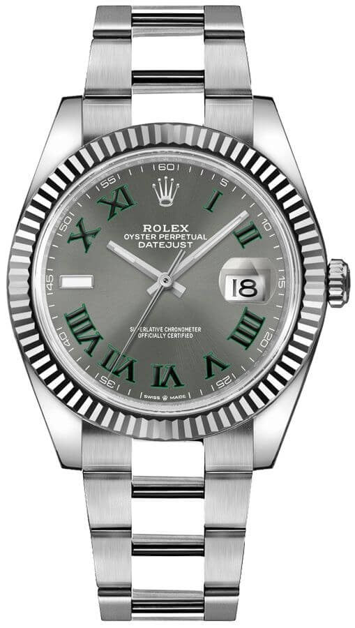 Rolex Datejust 41 Grey Dial Men's Watch 126334-0021