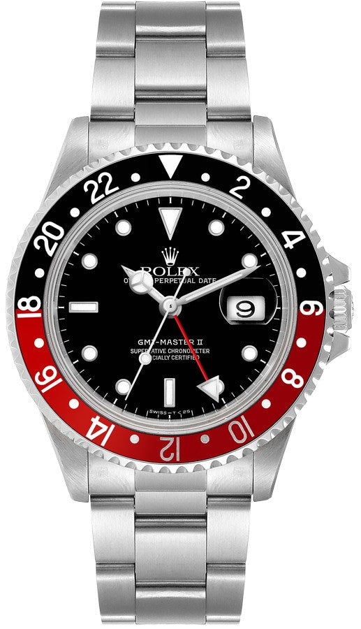 Rolex GMT-Master II Coke Black Dial Men's Watch 16710