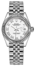 Rolex Lady-Datejust 28 White Roman Numeral Women's Watch 279174-0019