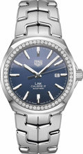 Tag Heuer Link Blue Dial Diamond Men's Watch WBC2113.BA0603