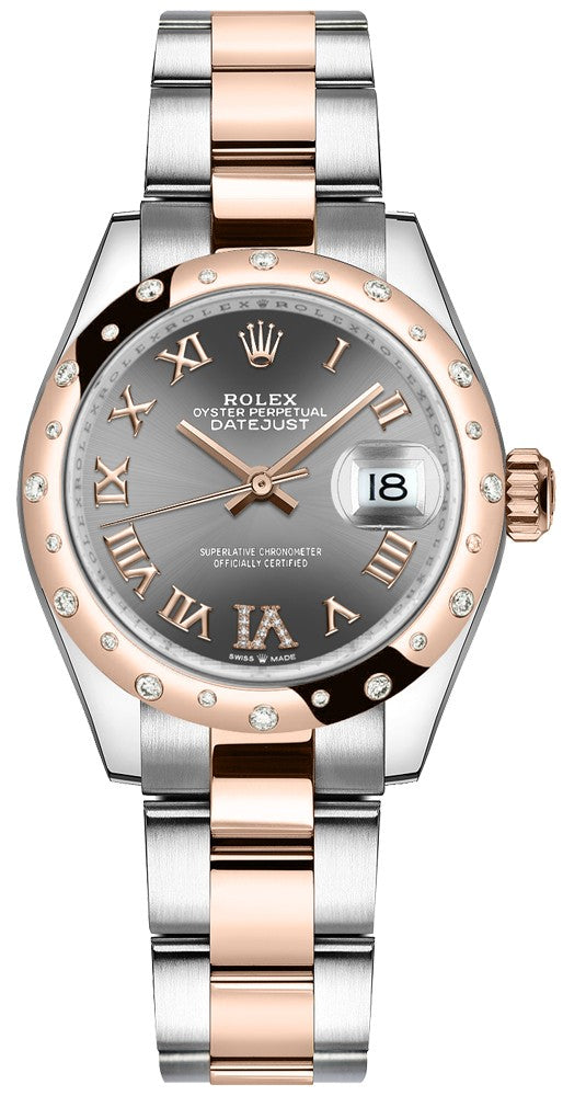 Rolex Datejust 31 Everose Gold & Oystersteel Women's Watch 278341RBR-0029
