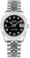 Rolex Datejust 31 18K White Gold & Steel Watch 178344-0062
